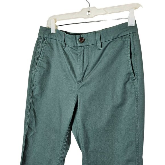J. Crew High-Rise Girlfriend Chino Pants Size 6P Green Sping 2024 Trouser Work - Picture 5 of 12